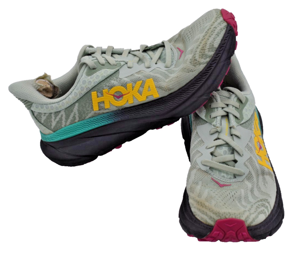 HOKA ONE ONE Challenger ATR 7 Running Shoes Aqua Blue Womens Sz 7 B